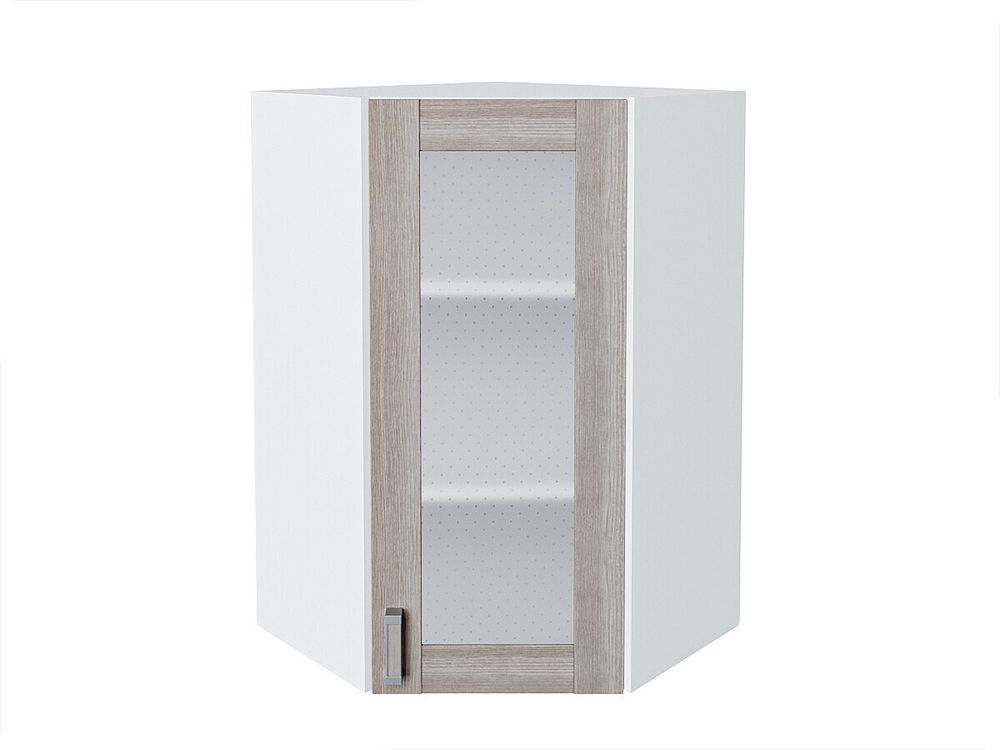 Шкаф верхний угловой остекленный Лофт