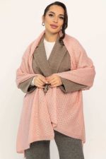 Вязаный палантин (пудра) ВП04-1М LT Collection