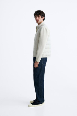 ZARA КУРТКА С ЛЕГКИМ НАПОЛНИТЕЛЕМ, ПЕСОЧНЫЙ