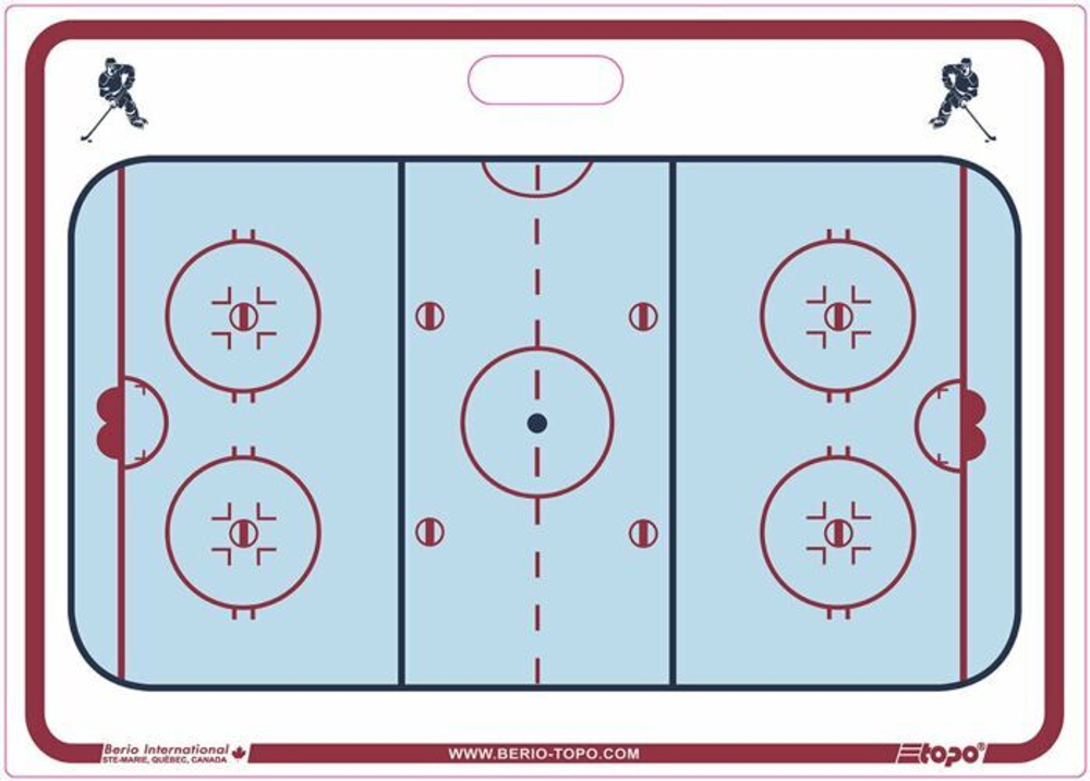Тактическая хоккейная доска TOPO RIGID 51x71 см