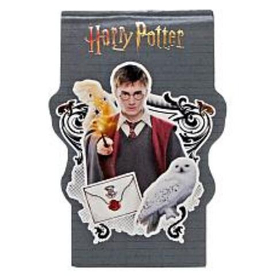 Блокнот фигурный А7 40л. "Гарри Поттер" на скрепке, без лин,тиснен.золотой фольгой 77541 (Центрум)