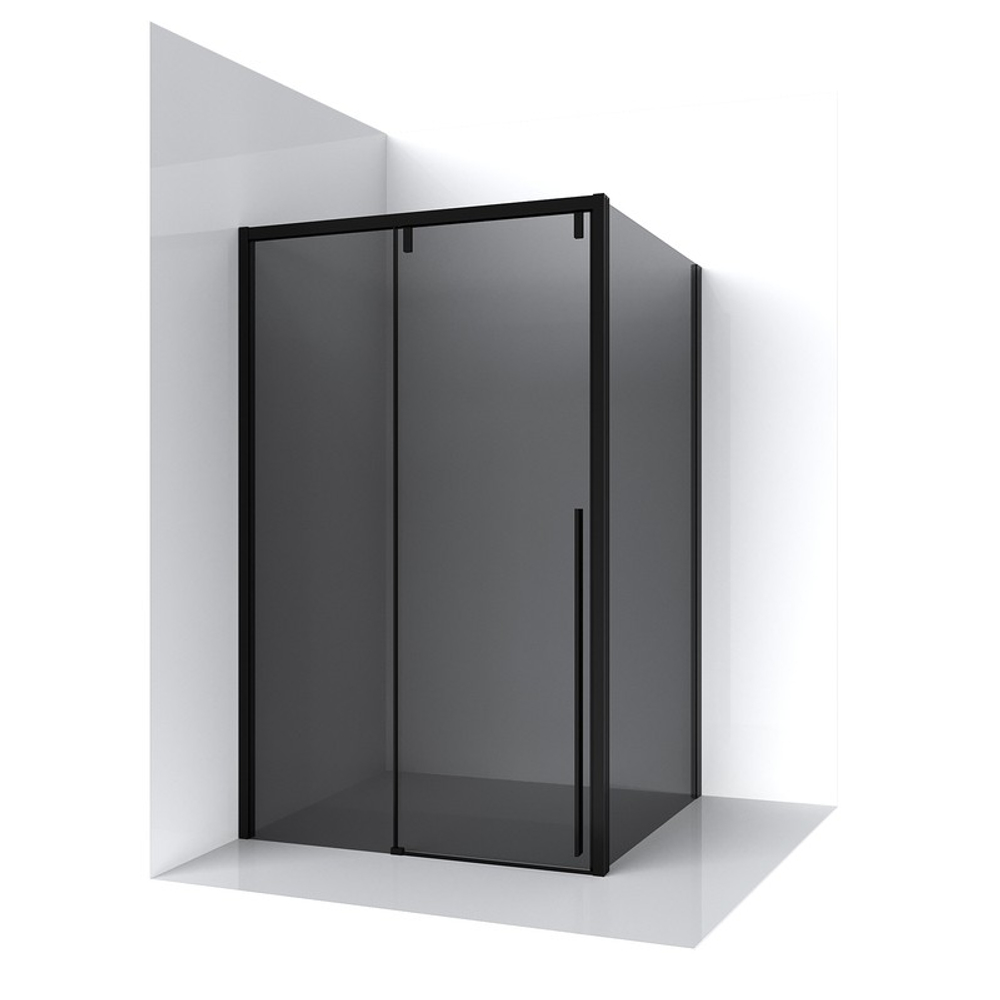 Душевое ограждение Ambassador Intense 110022201IBB-110IBB (120х110х200) прямоугольник,черный,стекло тонированное,раздвижная,2 места