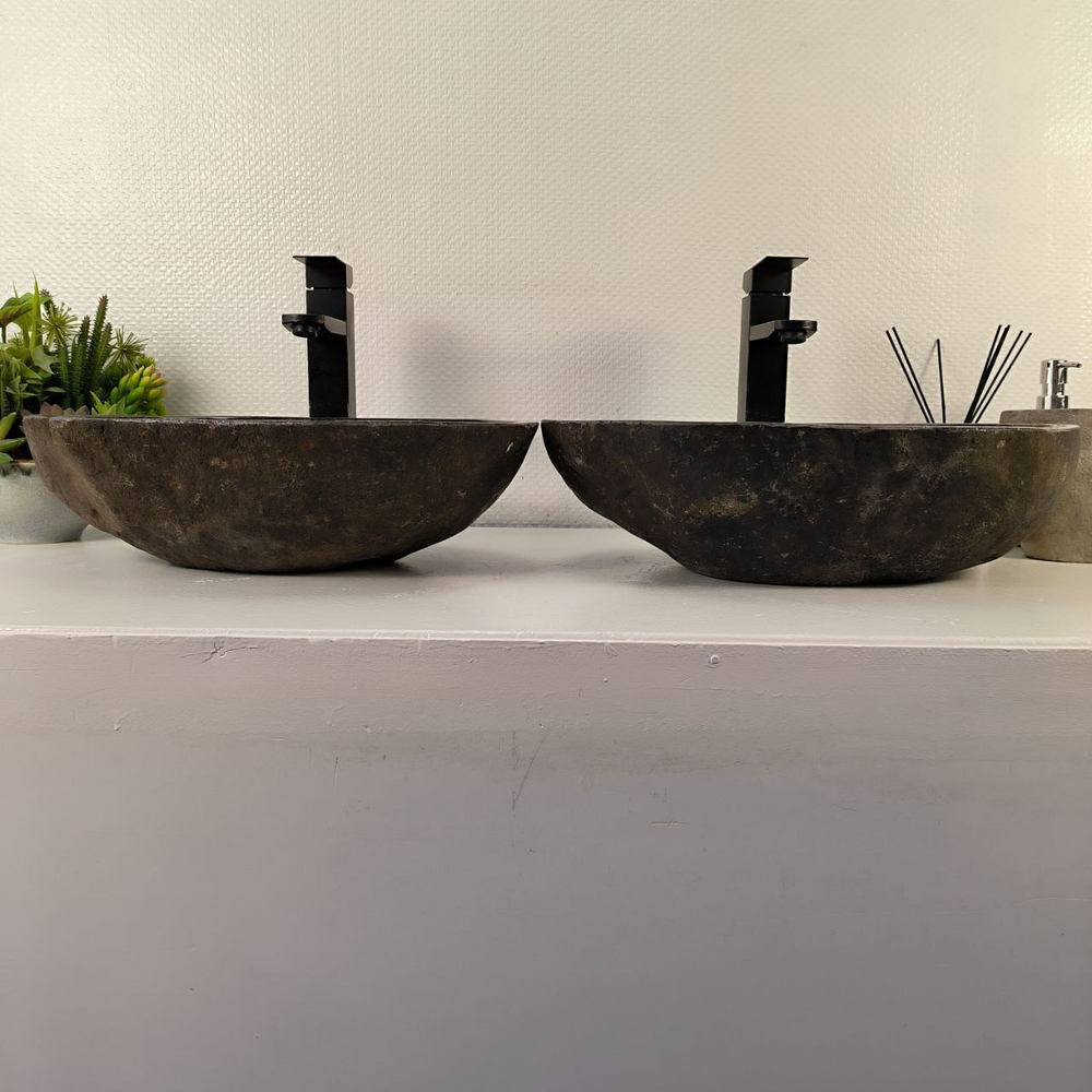 Раковина из речного камня ПАРА! RS-65547 46*31*13 0865