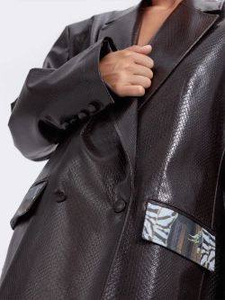 Жакет оверсайз из экокожи OLA OLA