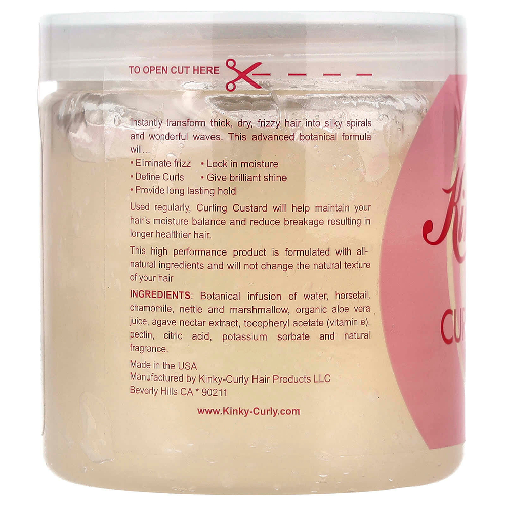 Kinky-Curly, Original Curling Custard™, натуральный гель для укладки волос, 240 мл (8 унций)