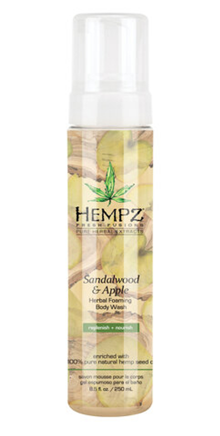 Гель-мусс для душа Сандал и Яблоко 250мл/ Sandalwood & Apple Herbal Foaming Body Wash