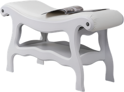 Скамья Сорренто 2 Орех Айс Белая