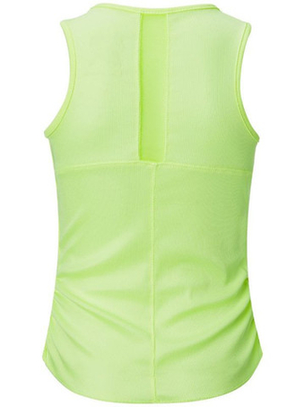 Футболка для девочки теннисная Lucky in Love Girls Eyelet Go Lightweight Rib Tank - Оранжевый