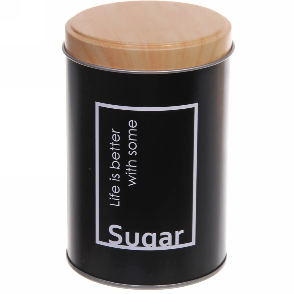 Банка для продуктов металлическая «Black style» 800мл 9*13см