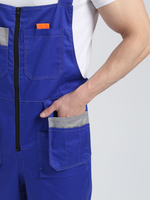 Костюм Драга-2 (тк.Смесовая МВО,240) п/к, васильковый/св.серый/оранжевый