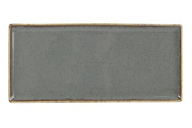 Блюдо прямоугольное 35х16 см фарфор цвет темно-серый Seasons