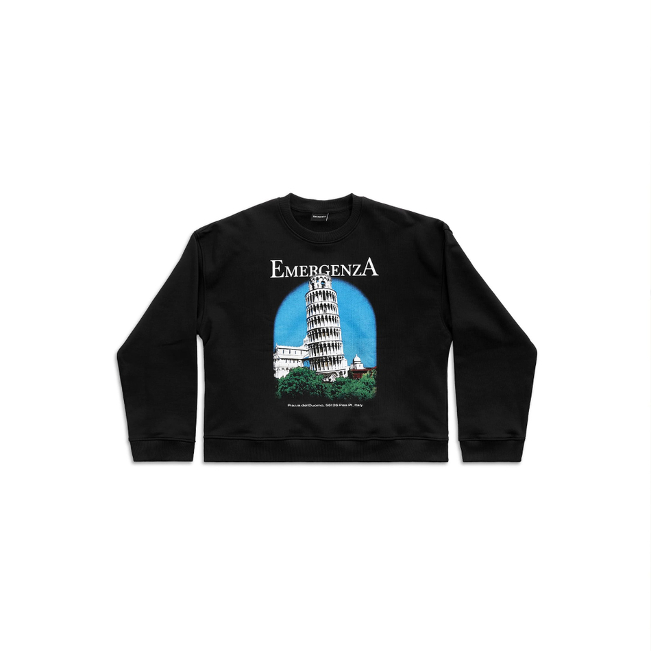 PISA CROPPED SWEATSHIRT OVERSIZED LOOSE