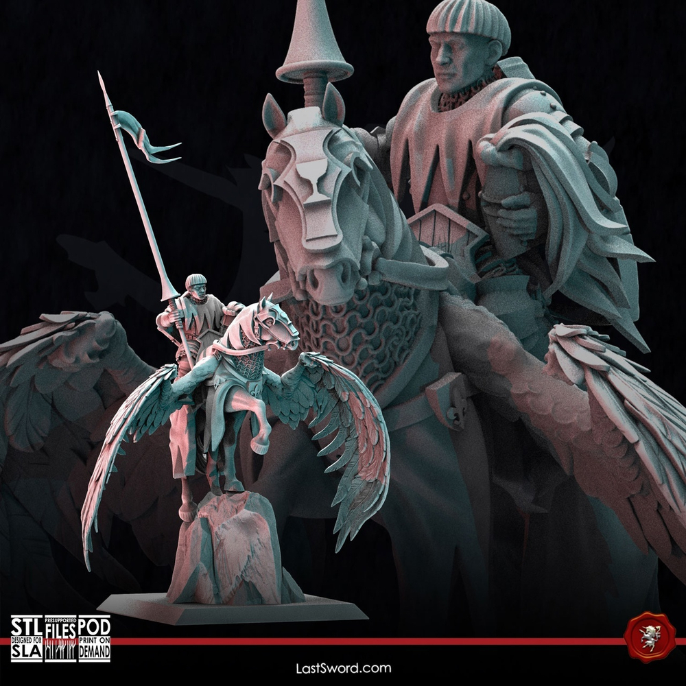 Bretonnia Neverra Paladin on Pegasus