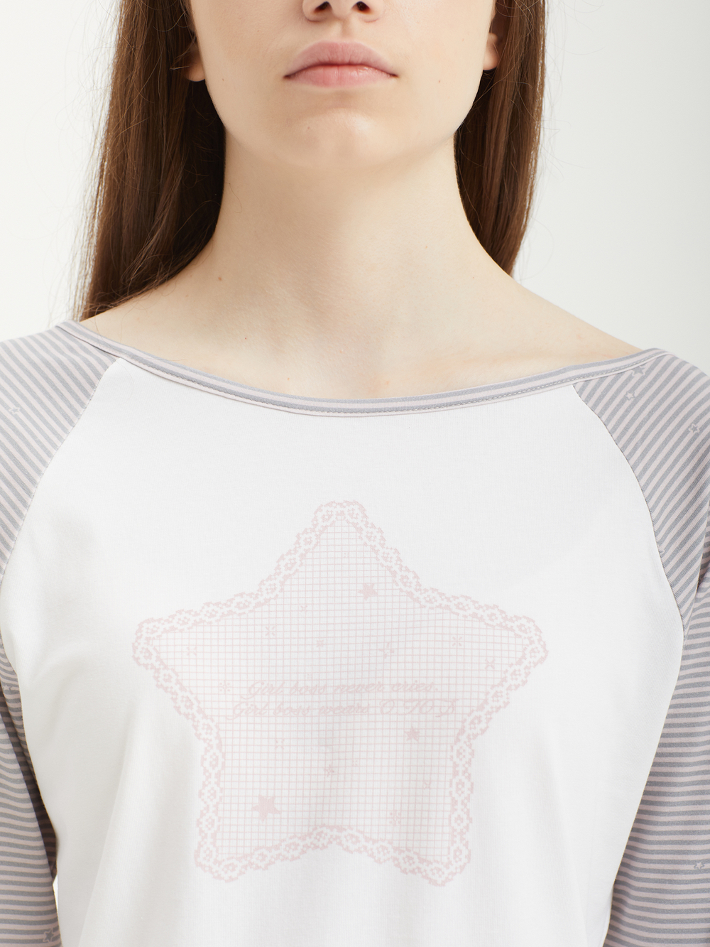 Женский Лонгслив Stripe Raglan