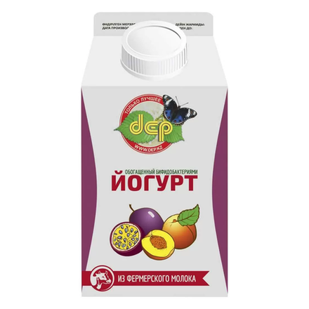 Йогурт Деп Персик-Маракуйя 2,5% 500 гр