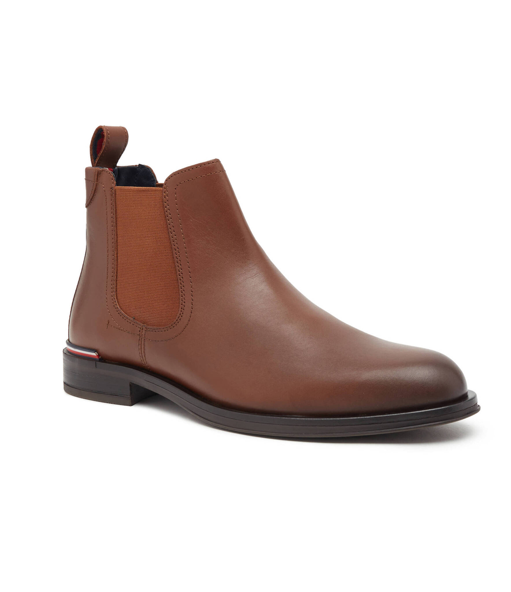 Кожаные челси Tommy Hilfiger - коричневый(FM0FM04806)