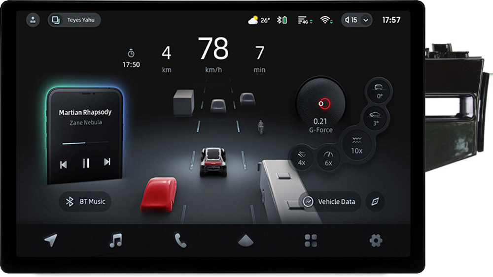 Магнитола для Honda Fit 3 2013-2020 (штатная КЗВ, рамка 10) - Teyes CC4-PRO монитор 13" 2K QLED на Android 13, Snapdragon 778G, 8+128, AI, CarPlay, DSP, 4G SIM-слот