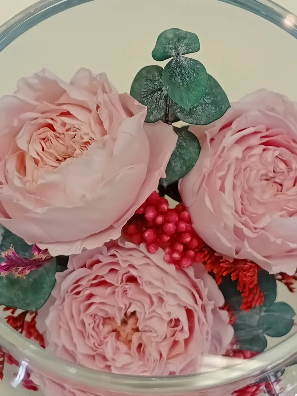 натуральные пионы в стекле, вакуум*