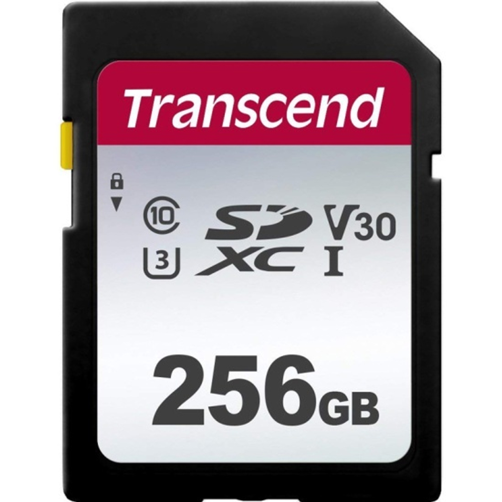 Карта памяти SD Transcend 300S SDXC UHS-I U3 V30 256GB