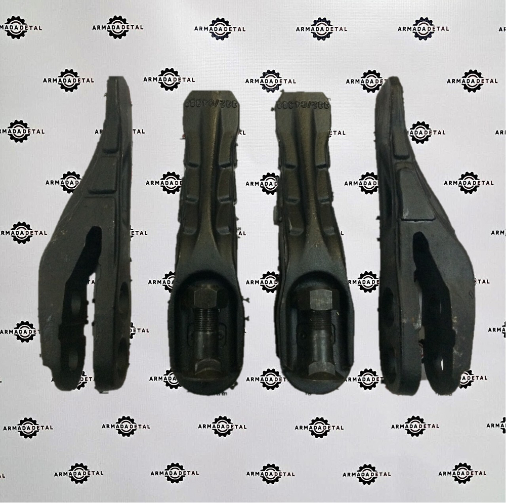 Комплект зубьев JCB на задний ковш 600 мм. 2 центральных зуба и 2 боковых - левый и правый