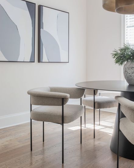 Бежевый мягкий стул “Эбби”