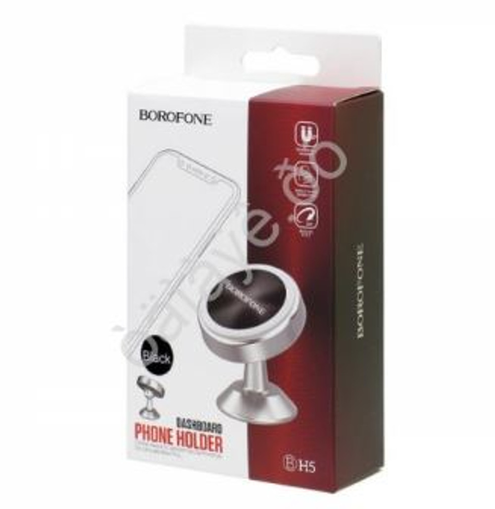 Подставка под телефон\смартфон магнитный  Borofone BH- 5 Черный на торпеду а00117