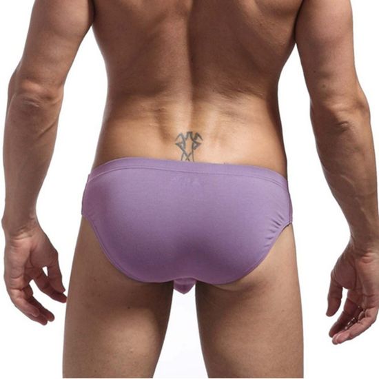 Мужские трусы брифы фиолетовые JOCKMAIL JM2025-5