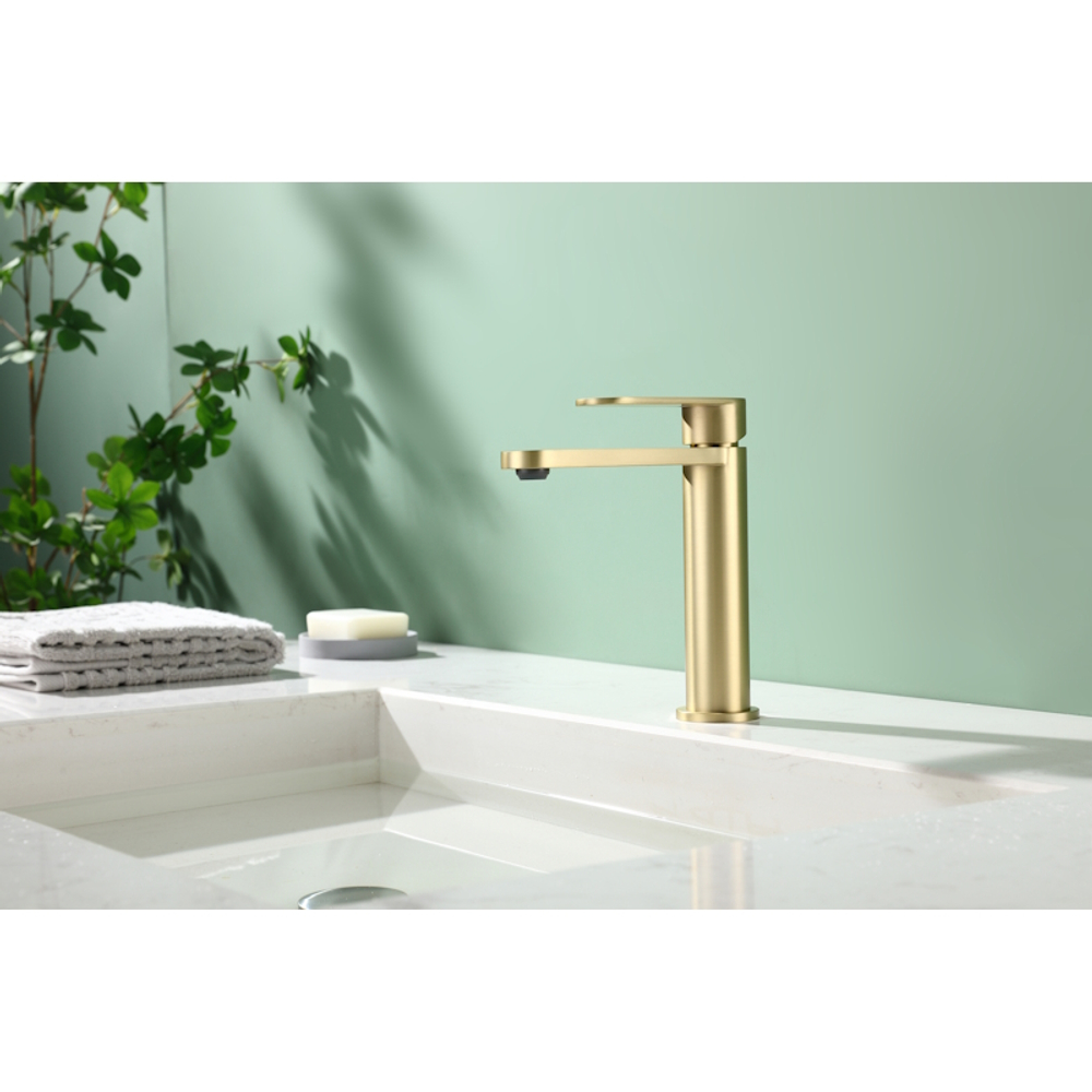 Смеситель для раковины Raglo R10.10.03, золотой сатин