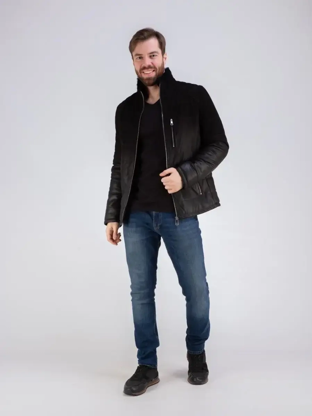 Куртка из натуральной кожи и замша Турция