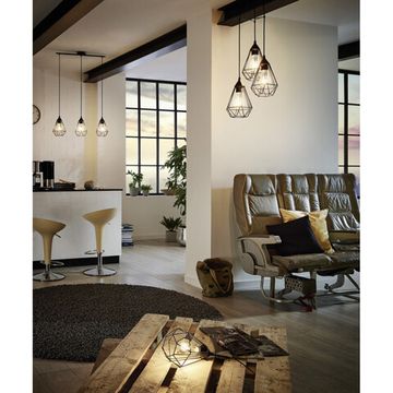 Подвесной светильник 3*E27 94189 черный TARBES Eglo