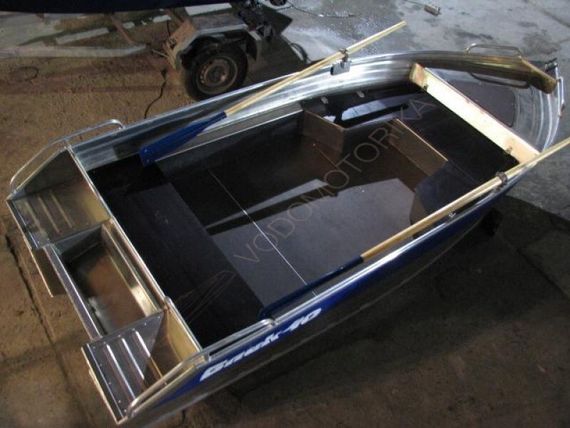 Алюминиевая моторно-гребная лодка СПЭВ Блик 40