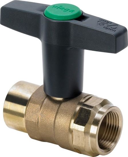 Кран шаровой ВВ Viega Easytop 15х1/2" высокая Т-ручка (серия 2275.2)