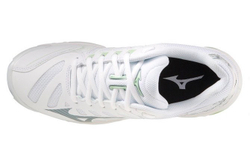 MIZUNO, WAVE VOLTAGE, INDOOR, White/Glacial Ridge/Patina Green, WOMEN, US 6,5 /EUR 36,5 /UK 4 /СМ 23