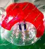 Бампербол «Прозрачно-красный», ПВХ, диаметр 1,2 м