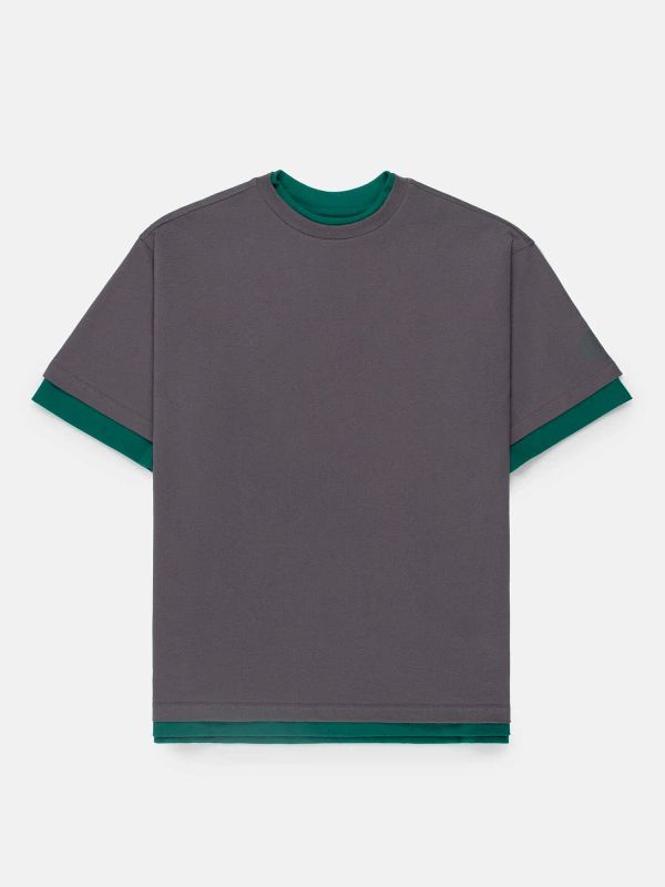 Футболка Тусайдер двусторонняя графит / зеленый - фото 2