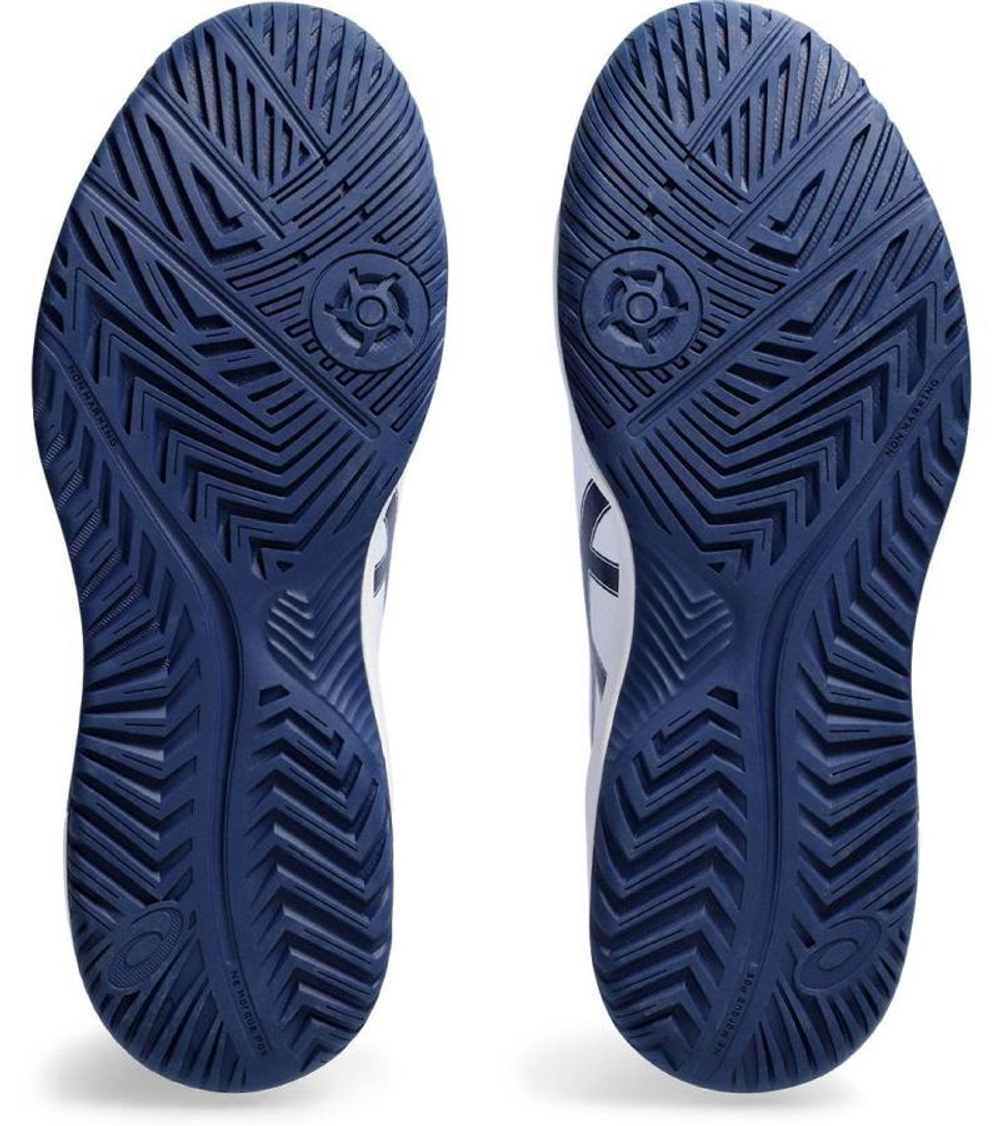 Мужские кроссовки теннисные Asics Gel-Dedicate 8 - white/blue expanse