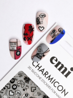 Charmicon 3D Silicone Stickers №188 Game Over
