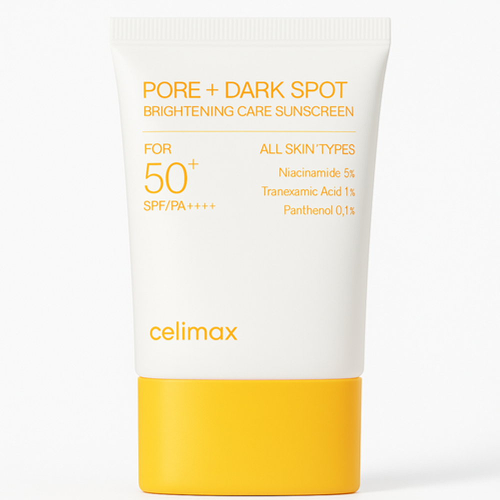 Celimax Крем солнцезащитный выравнивающий - Pore+dark spot brightening care SPF50+PA++++, 50мл