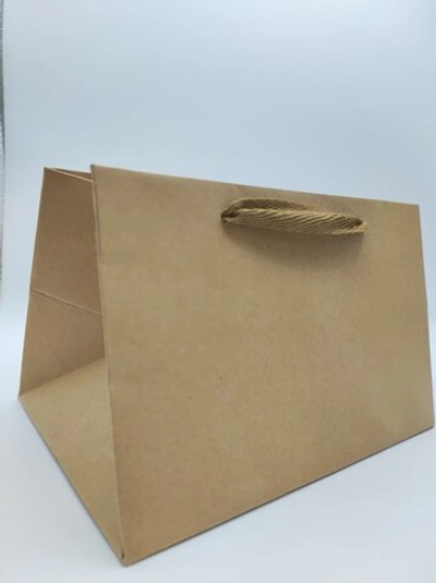 Пакет подарочный, Крафт 260гр, Люкс, 25*32*11 см, 1 шт.