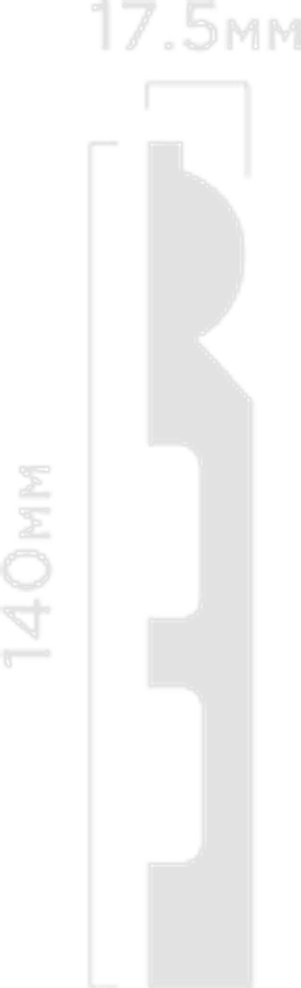 Плинтус HiWood, 140x17,5 мм