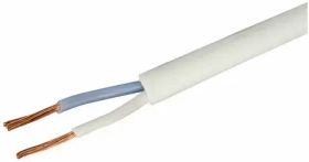 Провод ПРКС 2х2,5(N)-0,38 (100м), термостойкий от - 50 до + 155 белый TDM SQ0136-0003