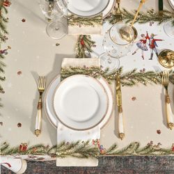 НАБОР САЛФЕТОК ИЗ 2-Х ШТ "ЩЕЛКУНЧИК",40Х40СМ ,100% ХЛОПОК