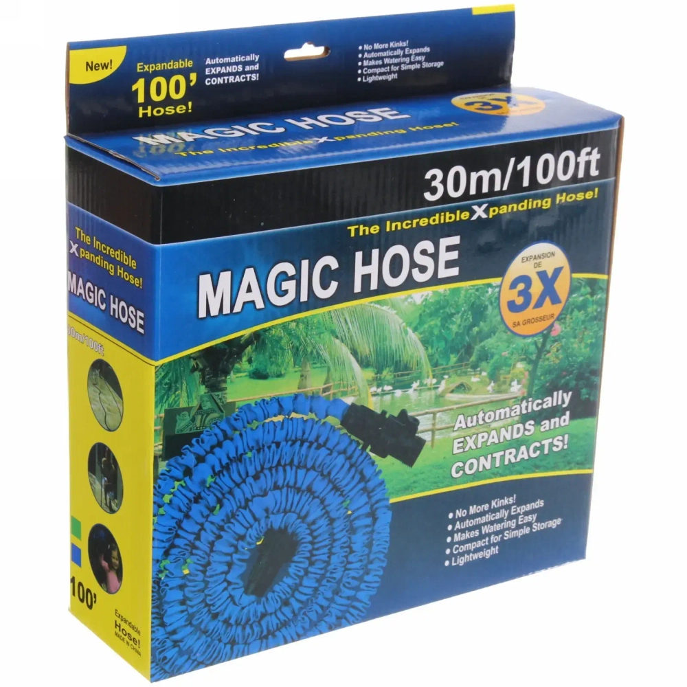 Шланг растягивающийся «Чудо» до 30м цвет зеленый