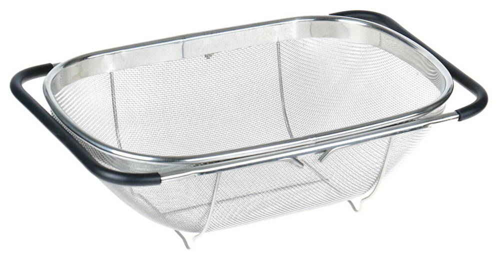 Сито-Дуршлаг на раковину нерж. 34х23,5см Китай кт1603