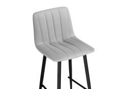 Полубарный стул Дани светло-серый 52 / черный