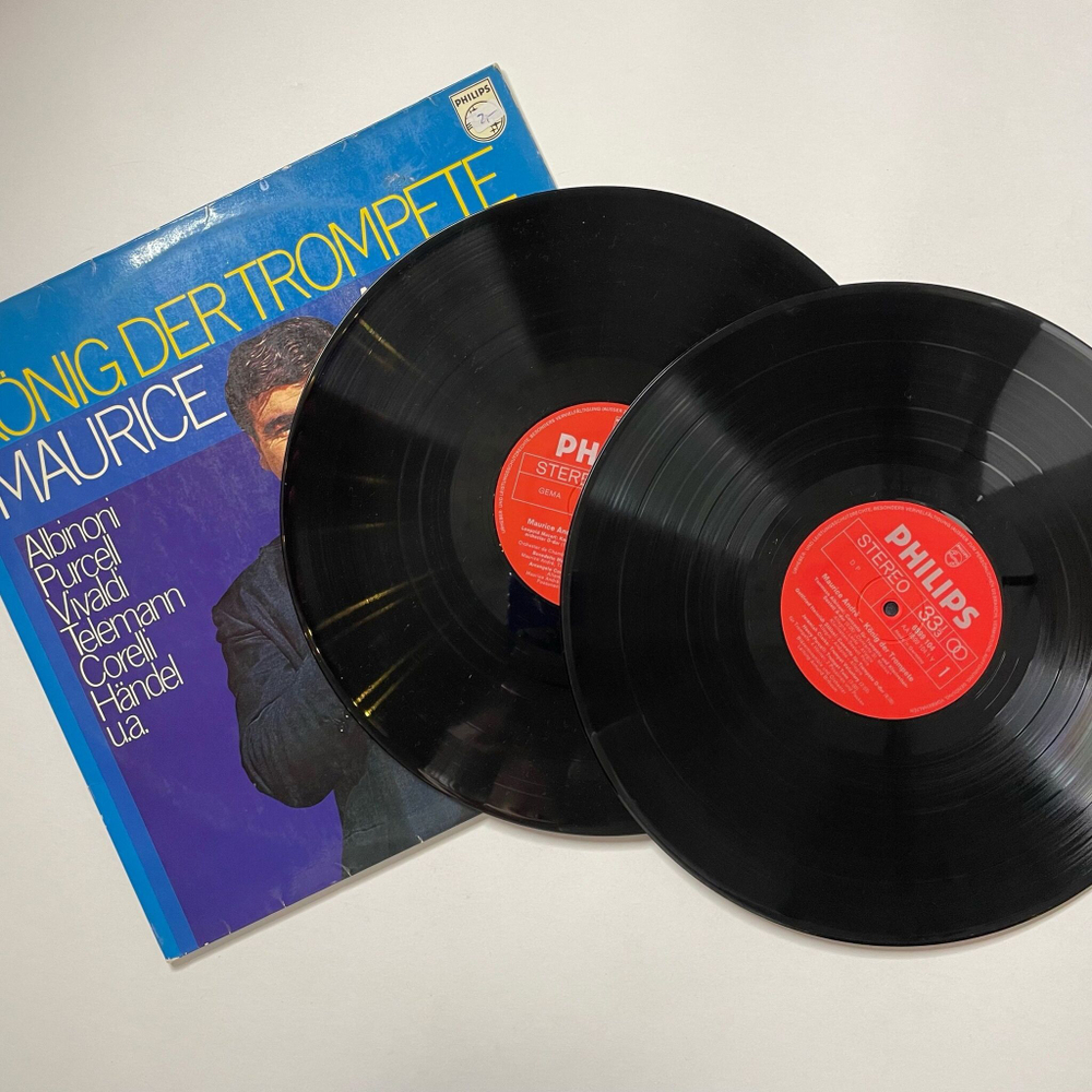 Винтажная виниловая пластинка LP Maurice Andre, Albinoni, Purcell, Vivaldi, Corelli, Handel Konig Der Trompete (Germany 1981)