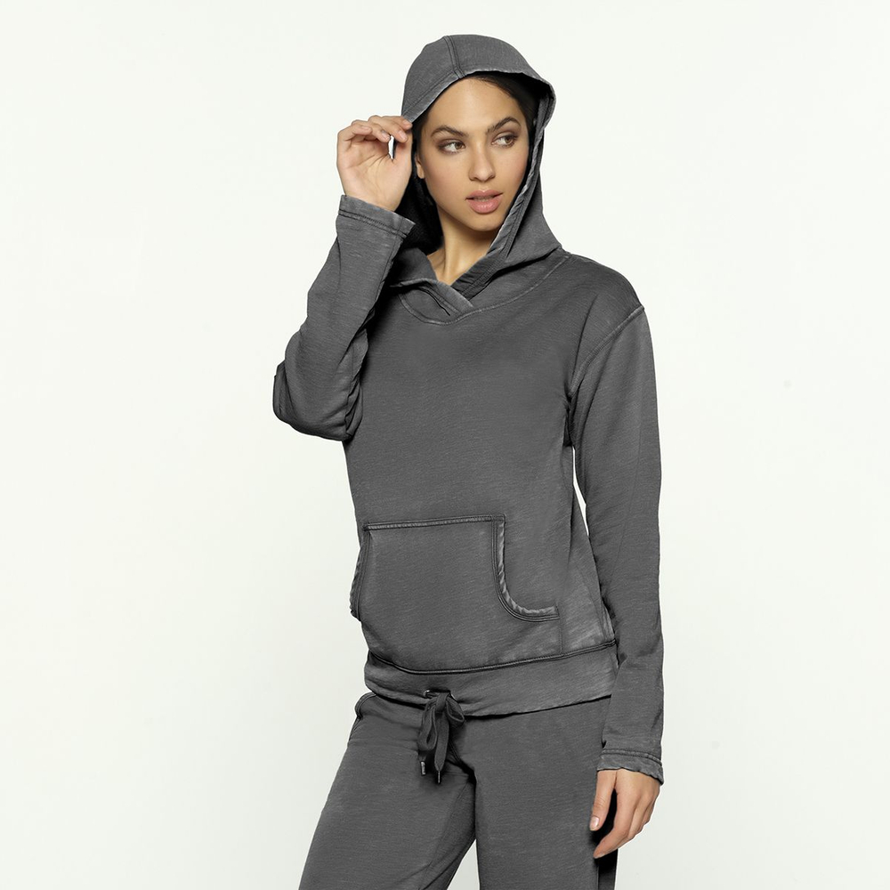 Кофта-худи с капюшоном (Размер: XL) (Цвет: серый)