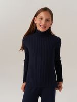 Джемпер водолазка для девочки AT274 синий