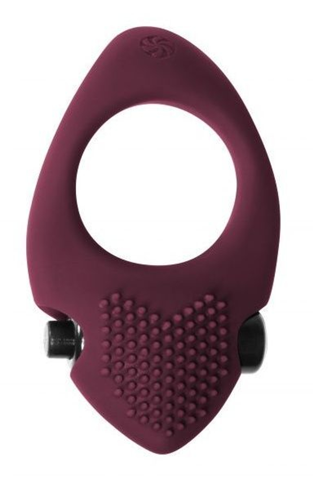 Бордовое эрекционное виброкольцо Pure Passion Sunset