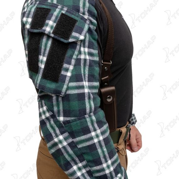 Кобура операт. под ПМ вертик. с запасной обоймой ПМ коричневая (HS-ОК-1-Нк) Helios